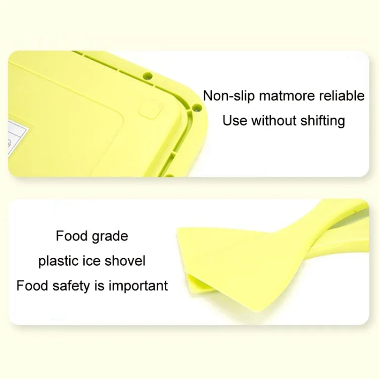 ミニ家庭用フライドヨーグルトメーカー子供用自家製DIYフライドアイストレイ、ステンレスグリーン26x21cm、ステンレスホワイト26x21cm、ステンレスピンク22.5x17.5cm、ステンレスホワイト22.5x17.5cm、アルミ合金ホワイト22.5x17.5cm