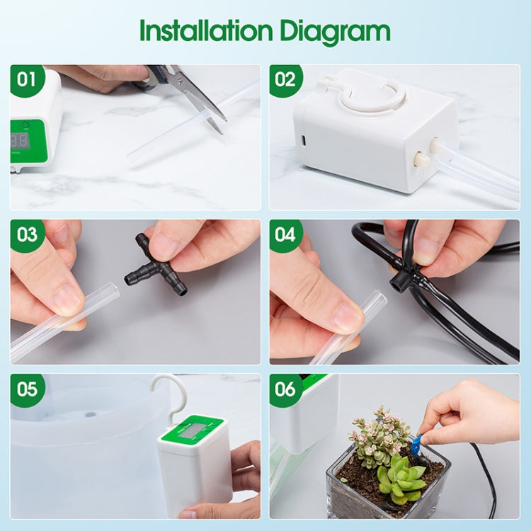 家庭用スマート点滴灌漑自動給水タイミング機器 2鉢給水 4鉢給水 6鉢給水 8鉢給水 12鉢給水