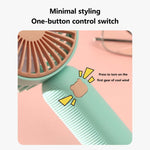 ハンドヘルドUSB充電式ポータブルデスクトップ小型電気ファン