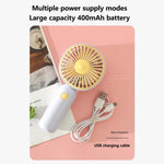 ハンドヘルドUSB充電式ポータブルデスクトップ小型電気ファン