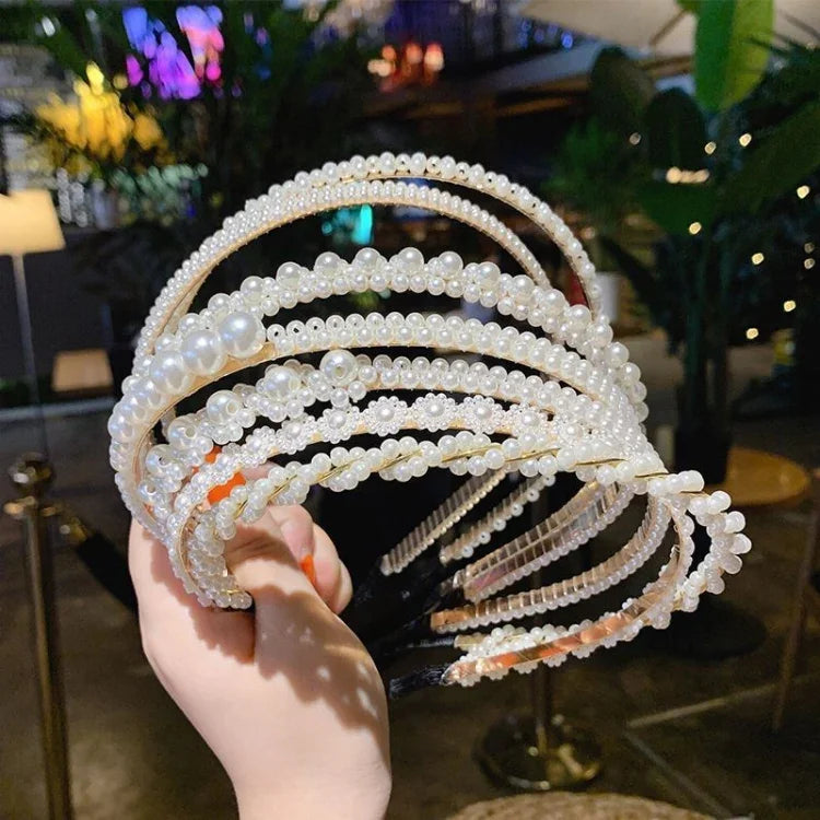スイートパールヘッドバンド レトロ万能ヘアアクセサリー 1A、2B、3C、4、5、6、7、8、9、10、11、12、13、14、15、16、17、18、19、20