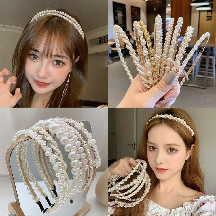 スイートパールヘッドバンド レトロ万能ヘアアクセサリー 1A、2B、3C、4、5、6、7、8、9、10、11、12、13、14、15、16、17、18、19、20