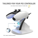 iplay HBP-253 PS5ゲームワイヤレスハンドル用ダブル充電ベース設置ブラケット、HBP-253（ホワイト）、HBP-253（ブラック）