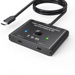 8K30 Type-C / USB-C 双方向スイッチ 10Gbps HDスプリッター KC-C201 C201単体