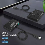 8K30 Type-C / USB-C 双方向スイッチ 10Gbps HDスプリッター KC-C201 C201単体