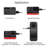 Sunnylife MC490 カラー マイクロフォン モーションカメラ録画用、DJI Action3/2用、Insta360 ONE RS用、Insta360 ONE X2/X3/1インチ 360エディション用