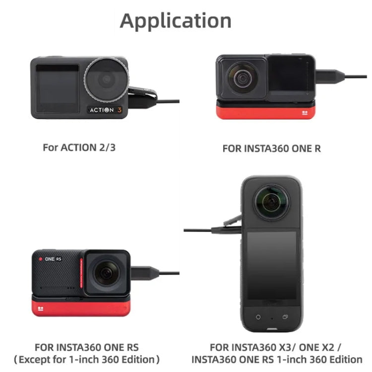 Sunnylife MC490 カラー マイクロフォン モーションカメラ録画用、DJI Action3/2用、Insta360 ONE RS用、Insta360 ONE X2/X3/1インチ 360エディション用
