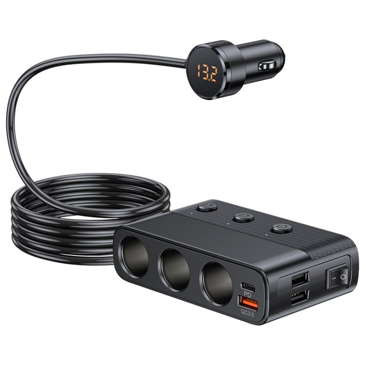 Car Cigarette Lighter USB3.0/PD Interface 127W Car Charger