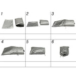 190T Motorcycle Rain Covers Dustproof Rain UV Resistant Dust Prevention Covers, M, L, XL, XXL, XXXL, XXXXL