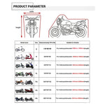 190T Motorcycle Rain Covers Dustproof Rain UV Resistant Dust Prevention Covers, M, L, XL, XXL, XXXL, XXXXL