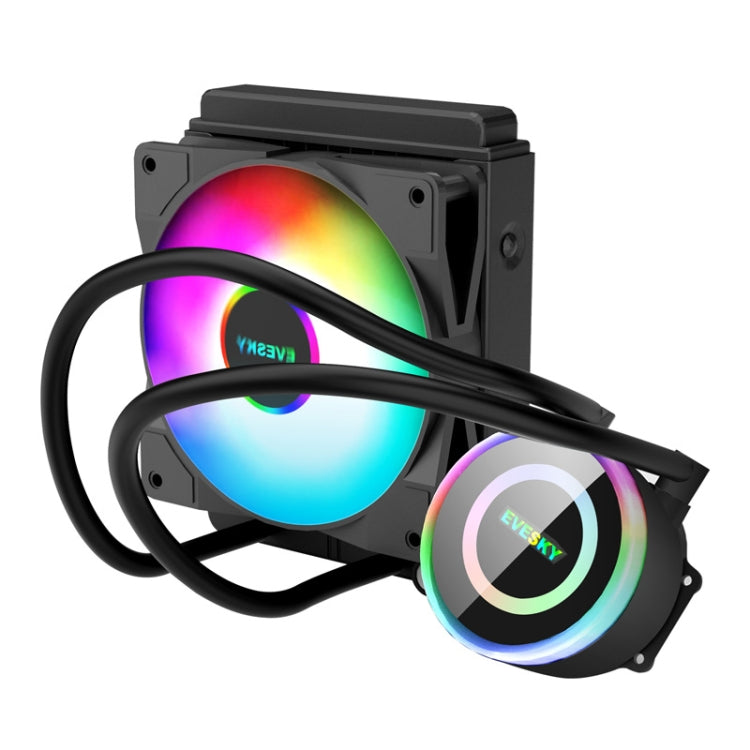 EVESKY 水冷CPUファン RGBファン 液体ヒートシンク一体型ラジエーター 120mm カラフル 120mm RGB 240mm 360mm