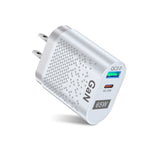 65W GaN モバイルフォン充電器 PD急速充電 コンピューターアダプター ブラック EUプラグ、ブラック UKプラグ、ブラック USプラグ、ブラック AUプラグ、ブラック KRプラグ、ホワイト EUプラグ、ホワイト UKプラグ、ホワイト USプラグ、ホワイト AUプラグ、ホワイト KRプラグ