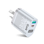 65W GaN モバイルフォン充電器 PD急速充電 コンピューターアダプター ブラック EUプラグ、ブラック UKプラグ、ブラック USプラグ、ブラック AUプラグ、ブラック KRプラグ、ホワイト EUプラグ、ホワイト UKプラグ、ホワイト USプラグ、ホワイト AUプラグ、ホワイト KRプラグ