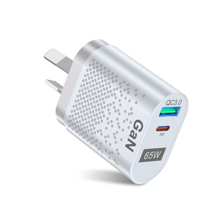 65W GaN モバイルフォン充電器 PD急速充電 コンピューターアダプター ブラック EUプラグ、ブラック UKプラグ、ブラック USプラグ、ブラック AUプラグ、ブラック KRプラグ、ホワイト EUプラグ、ホワイト UKプラグ、ホワイト USプラグ、ホワイト AUプラグ、ホワイト KRプラグ