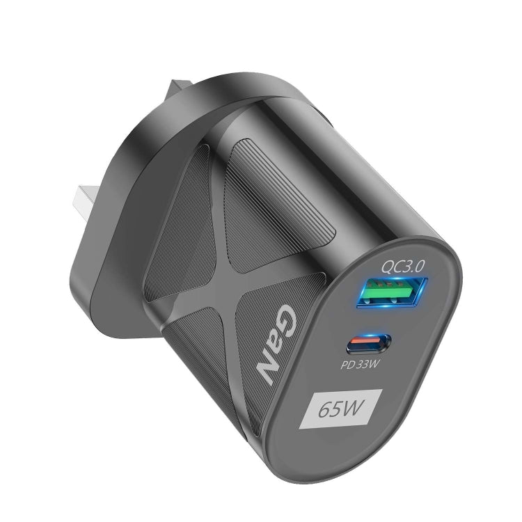 65W GAN PD + QC3.0 急速充電器 スマホ ノートパソコン ユニバーサル充電器 ヘッド EUプラグ ブラック、UKプラグ ブラック、USプラグ ブラック、AUプラグ ブラック、EUプラグ ホワイト、UKプラグ ホワイト、USプラグ ホワイト、AUプラグ ホワイト