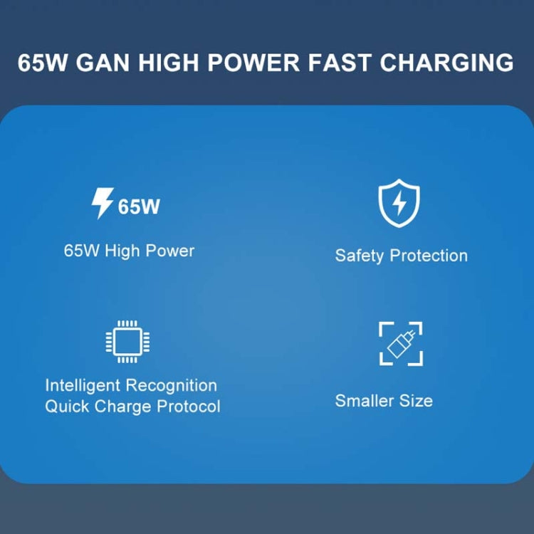 65W GAN PD + QC3.0 急速充電器 スマホ ノートパソコン ユニバーサル充電器 ヘッド EUプラグ ブラック、UKプラグ ブラック、USプラグ ブラック、AUプラグ ブラック、EUプラグ ホワイト、UKプラグ ホワイト、USプラグ ホワイト、AUプラグ ホワイト