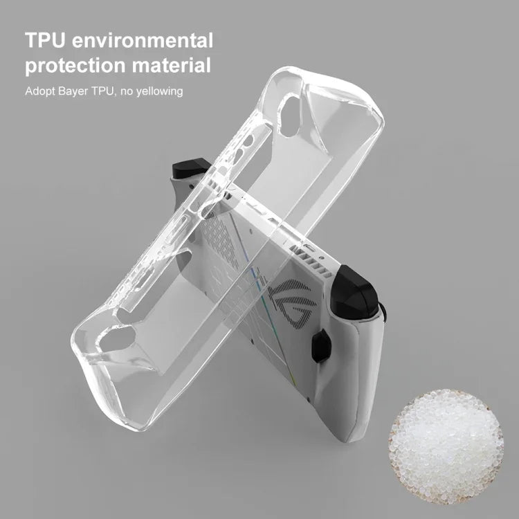 ASUS Rog Allyゲームコンソール用オールインワンTPUソフト保護ケース、TPUケース透明
