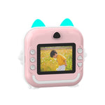 Children Instant Camera Mini Thermal HD Printer Video Photo Digital Camera, Standard  Blue, Standard Pink, 16G  Pink, 16G Blue, 32G  Pink, 32G Blue