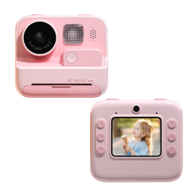 子供用インスタントプリントカメラ 4800万画素 2インチスクリーン デュアルレンズ撮影カメラ、K27ピンク、K27イエロー