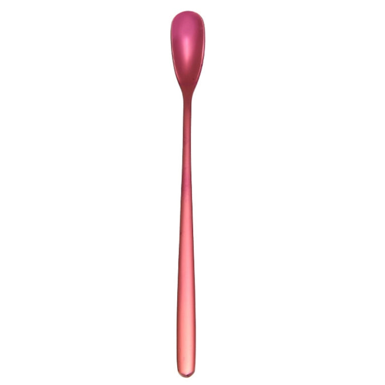 15cm 304ステンレス製 スプーン コーヒー用 四角いヘッド ロングハンドル 混ぜスプーン ステンレス色、チタンゴールド、ローズゴールド、チタンブラック、ブルー、パープル