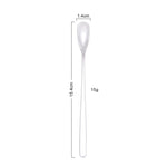 15cm 304ステンレス製 スプーン コーヒー用 四角いヘッド ロングハンドル 混ぜスプーン ステンレス色、チタンゴールド、ローズゴールド、チタンブラック、ブルー、パープル