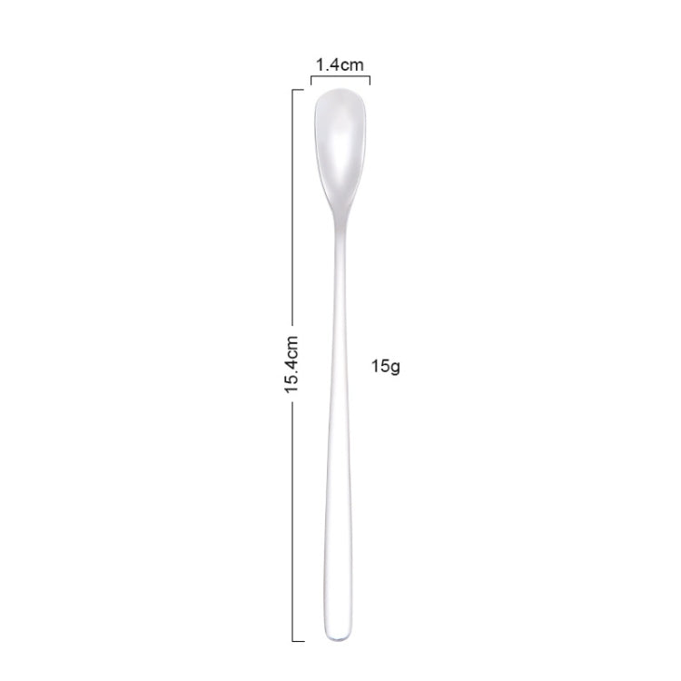 15cm 304ステンレス製 スプーン コーヒー用 四角いヘッド ロングハンドル 混ぜスプーン ステンレス色、チタンゴールド、ローズゴールド、チタンブラック、ブルー、パープル