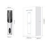電動防水理髪用子供用低騒音充電式プッシュクリッパー 吸引アップグレード版 ホワイト