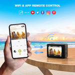 WIFIカラーデュアルスクリーンHD 4Kビデオ屋外防水スポーツカメラ、Q60AR