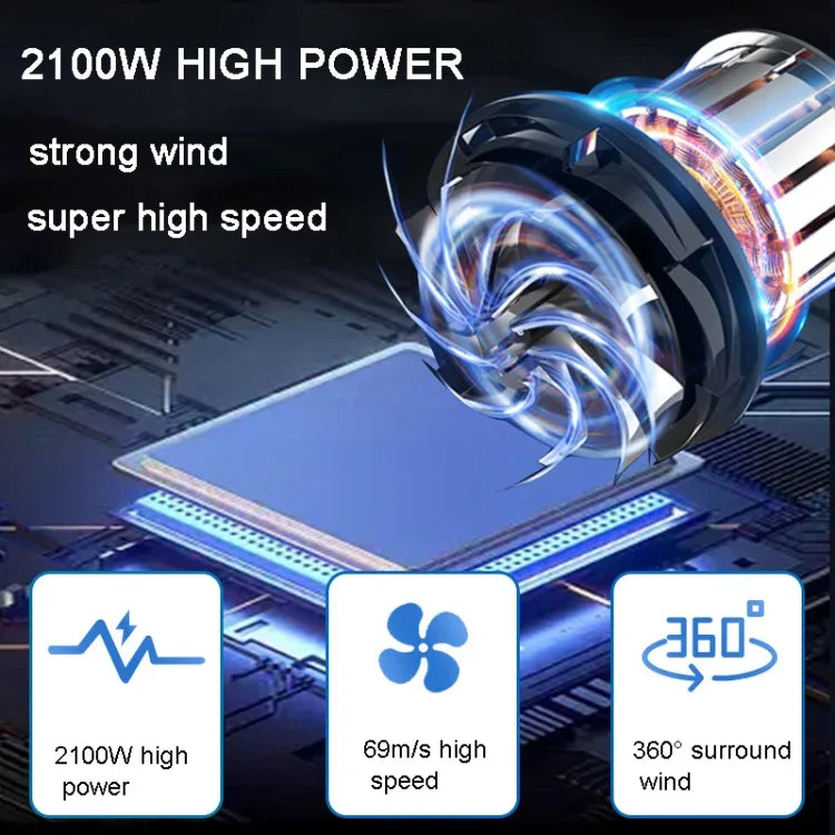 2100W 犬用ドライヤー 無段階速度調整 ペット用毛吹き飛ばし機 ペット用水吹き飛ばし機、220V UKプラグ、220V EUプラグ、220V AUプラグ、110V USプラグ