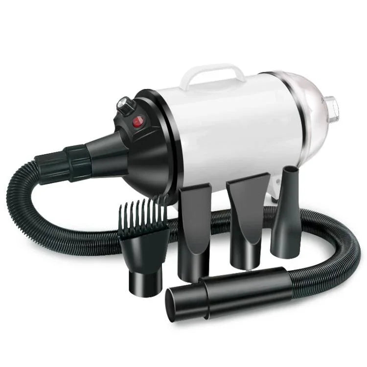 2100W 犬用ドライヤー 無段階速度調整 ペット用毛吹き飛ばし機 真空クリーナー付き、220V UKプラグ、220V EUプラグ、220V AUプラグ、110V USプラグ