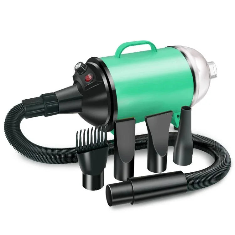 2100W 犬用ドライヤー 無段階速度調整 ペット用毛吹き飛ばし機 真空クリーナー付き、220V UKプラグ、220V EUプラグ、220V AUプラグ、110V USプラグ