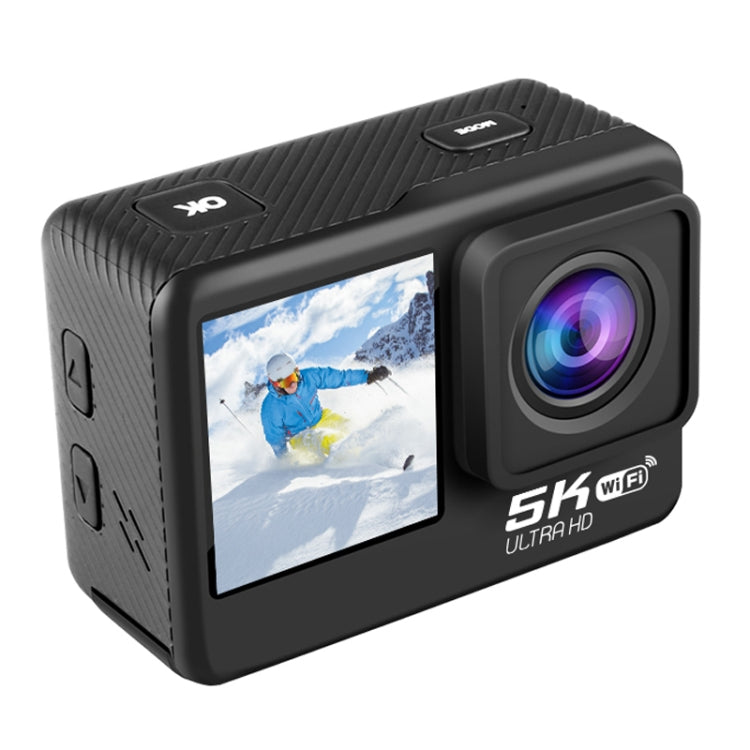 5K/30FPS WIFI HD手ぶれ防止リモートタッチデュアルスクリーンIP68防水スポーツカメラ、5K、5Kカメラ＋64Gカード、5Kカメラ＋128Gカード