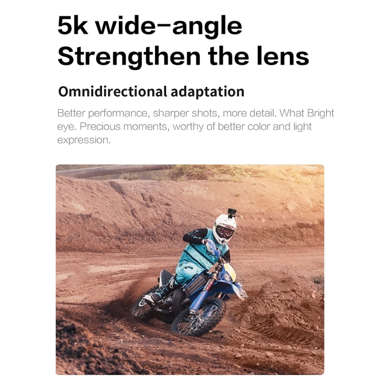 5K/30FPS WIFI HD手ぶれ防止リモートタッチデュアルスクリーンIP68防水スポーツカメラ、5K、5Kカメラ＋64Gカード、5Kカメラ＋128Gカード