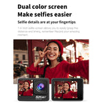 5K/30FPS WIFI HD手ぶれ防止リモートタッチデュアルスクリーンIP68防水スポーツカメラ、5K、5Kカメラ＋64Gカード、5Kカメラ＋128Gカード