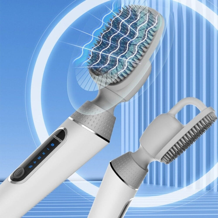 電動バスブラシ シリコン振動式 長柄背中スパシャワー