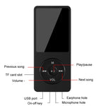 Bluetooth MP3／MP4学生用ウォークマン音楽プレーヤー電子書籍再生、メモリーカードなし、8GBメモリーカード付き、16GBメモリーカード付き、32GBメモリーカード付き、64GBメモリーカード付き
