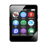 MP3音楽プレーヤー Bluetooth 5.0 電子書籍録音機能付き MP4ウォークマン、メモリーカードなし、8GB、16GB、32GB、64GB、128GB