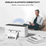 Phomemo PM241-BT Bluetoothアドレスラベルプリンター 熱転写配送パッケージラベルメーカー、US、EU