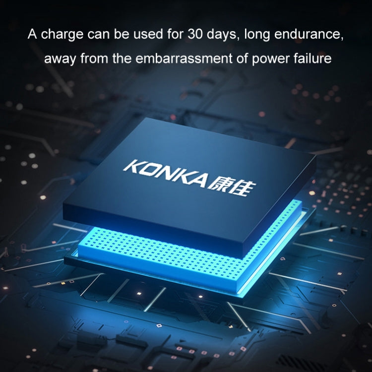 KONKAミニポータブル防水メンズシェーバー、ブラック、ブラック＋替刃1個、ブラック＋替刃3個