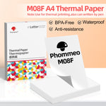Phomemo M08F用 200枚 サーマル印刷紙 MR.IN Brother Pocket Jet / MT800対応、A4サーマル紙、折りたたみA4サーマル紙、レターサーマル紙、折りたたみレターサーマル紙