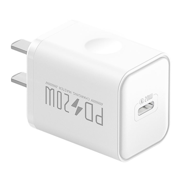 ROMOSS PD20W Apple/Huawei および Xiaomi 用急速充電器、CNプラグ、シングルポート