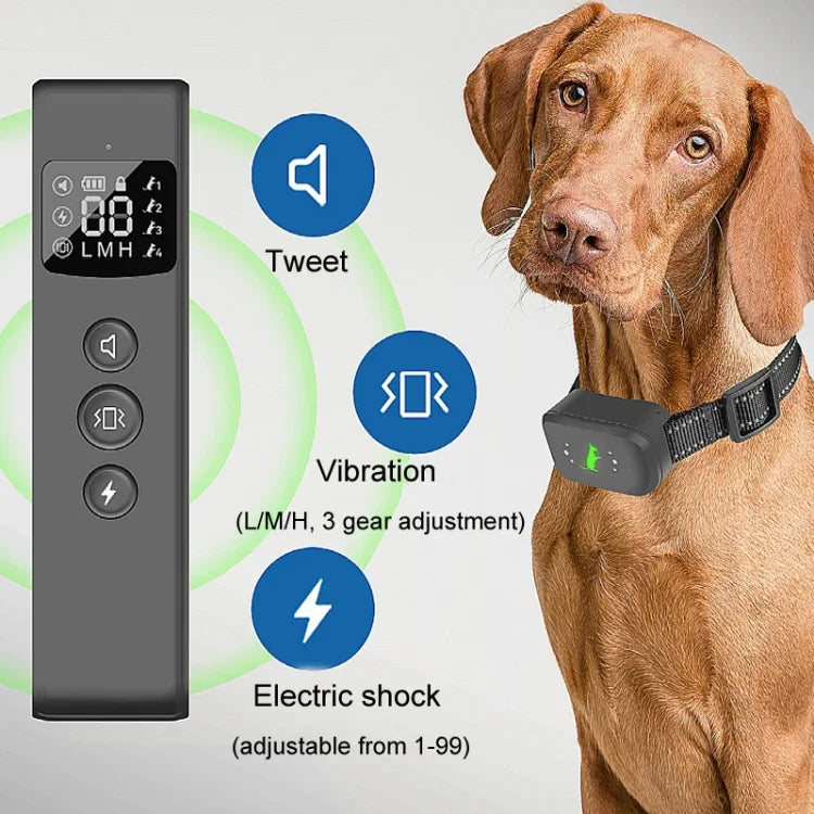 スマート防水電気ショック犬トレーナー 充電式リモコンバークストッパー