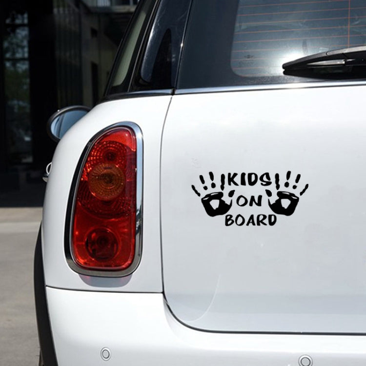 10pcs Kids On Board Warning Car Stickers Reflective Scratch Body Stickers