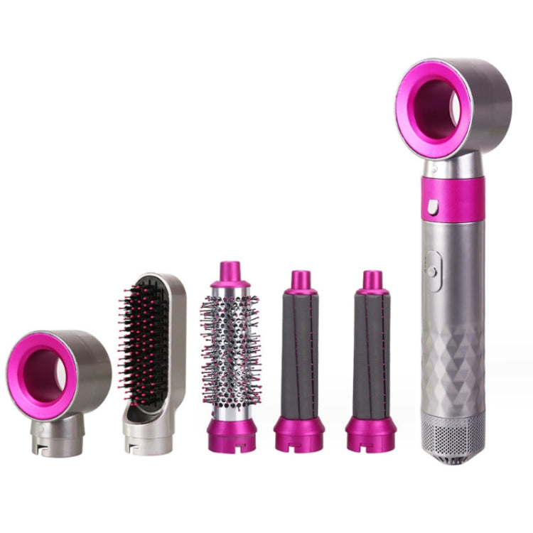 5イン1ホットエアコーム 自動カールアイロン カール＆ストレートヘアスタイリングコーム ヘアドライヤー、EUプラグ、UKプラグ、USプラグ