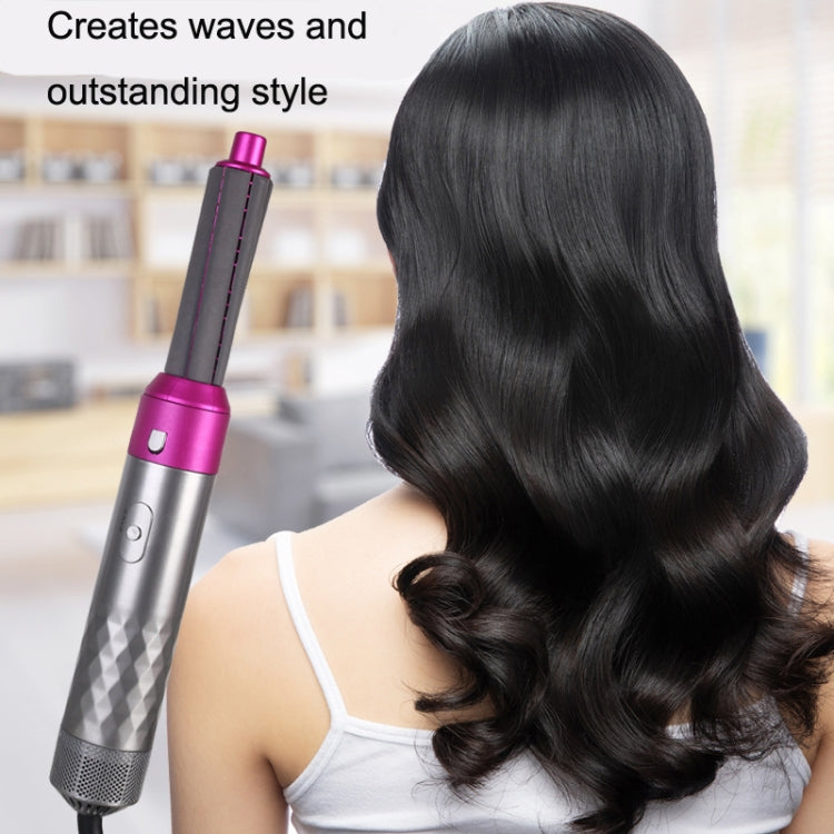 5イン1ホットエアコーム 自動カールアイロン カール＆ストレートヘアスタイリングコーム ヘアドライヤー、EUプラグ、UKプラグ、USプラグ