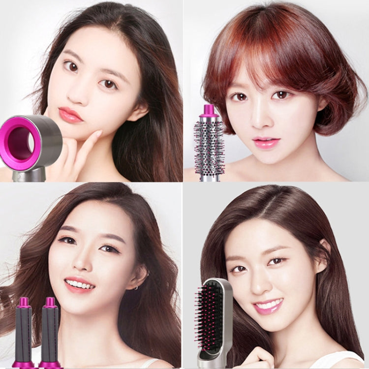 5イン1ホットエアコーム 自動カールアイロン カール＆ストレートヘアスタイリングコーム ヘアドライヤー、EUプラグ、UKプラグ、USプラグ
