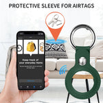 AirTag 第2世代 / AirTag 第1世代用 トラッカー ロケーター フェイクレザーケース 保護カバー