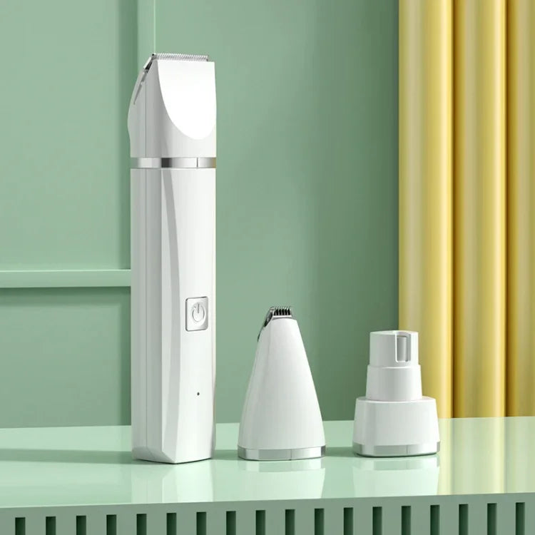 ペットシェーバー猫犬用足毛クリッパー電動フェーダー、2in1グリーン、3in1グリーン、4in1グリーン、2in1ホワイト、3in1ホワイト、4in1ホワイト