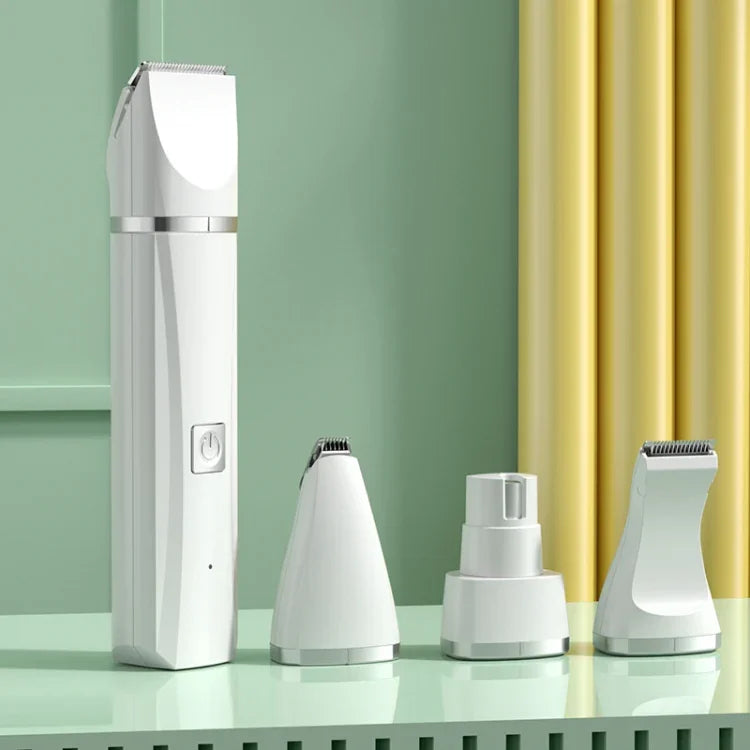 ペットシェーバー猫犬用足毛クリッパー電動フェーダー、2in1グリーン、3in1グリーン、4in1グリーン、2in1ホワイト、3in1ホワイト、4in1ホワイト