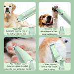 ペットシェーバー猫犬用足毛クリッパー電動フェーダー、2in1グリーン、3in1グリーン、4in1グリーン、2in1ホワイト、3in1ホワイト、4in1ホワイト